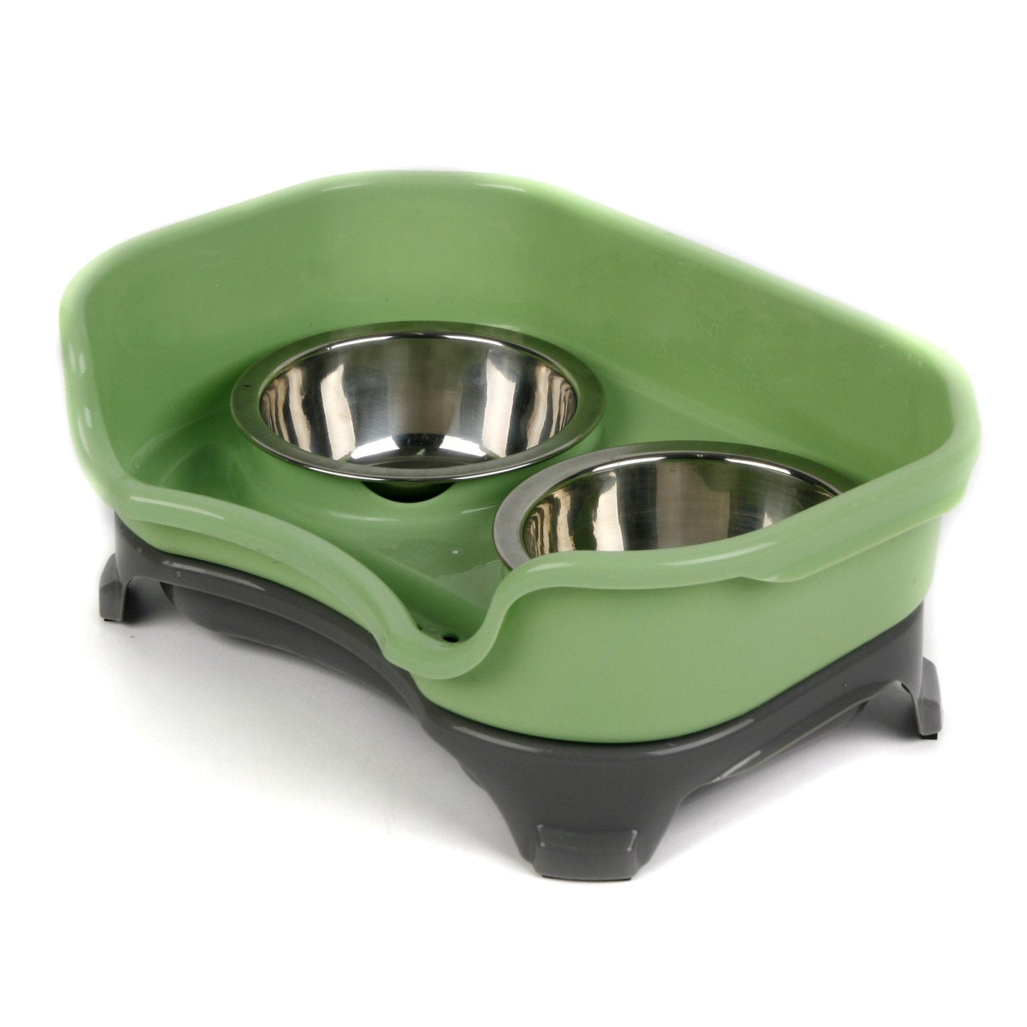 Pet Dog Cat Double Basin Splash-proof Bowl