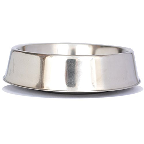 Iconic Pet 92195 Anti Ant Stainless Steel Non Skid Pet Bowl for Dog or