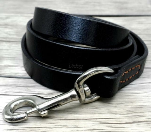 Durable Leather Dog Collar and Leash Genuine Leather Dogs Collar Pet